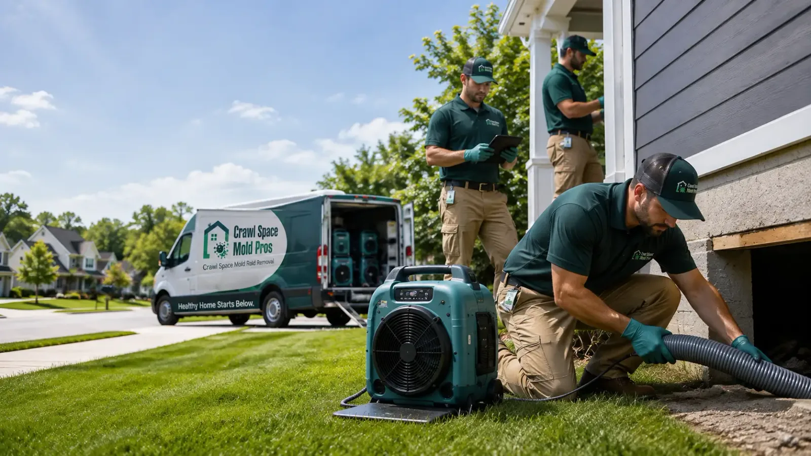 Crawl Space Mold Removal in Holcomb, KS